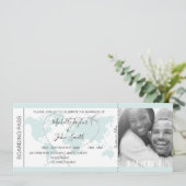 Carte d'embarquement de mariage de destination Icô (Debout devant)