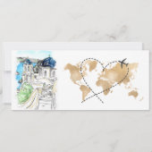 Carte d'embarquement de mariage de destination San (Dos)