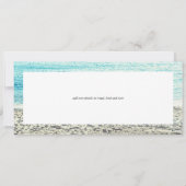 Carte d'embarquement de mariage de plage de script (Dos)