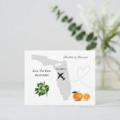 Carte d'embarquement de mariage Destination Florid (Debout devant)