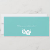 Carte d'embarquement de mariage Hibiscus Jamaica (Dos)