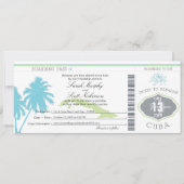 Carte d'embarquement de mariage pour Cuba (Devant)
