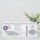 Carte d'embarquement de mariage vers la Jamaïque (Debout devant)