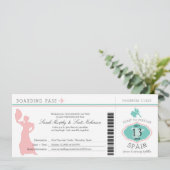 Carte d'embarquement de mariage vers l'Espagne (Debout devant)