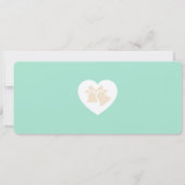 Carte d'embarquement de mariage Vert Menthe et Cha (Dos)