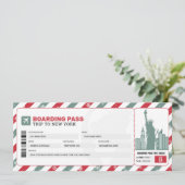 Carte d'embarquement de Noël à New York (Debout devant)