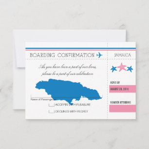 Carte d'embarquement de RSVP VERS la JAMAÏQUE