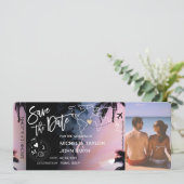 Carte d'embarquement de sauvegarde de date Invitat (Debout devant)