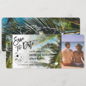 Carte d'embarquement de sauvegarde de photo Date d (Devant / Derrière)