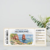 Carte d'embarquement de voyage à Heligoland modifi (Debout devant)