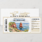 Carte d'embarquement de voyage à Heligoland modifi (Devant / Derrière)