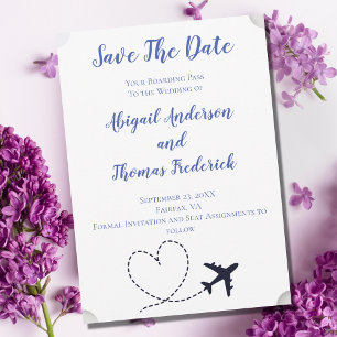 Carte d'embarquement Destination Avion Mariage de 