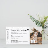 Carte d'embarquement Destination Billet Enregistre (Debout devant)