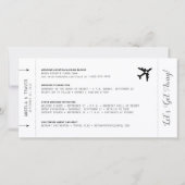 Carte d'embarquement Destination Billet Enregistre (Dos)