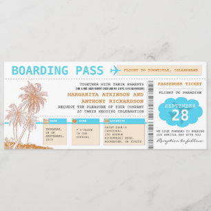 carte d'embarquement destination mariage