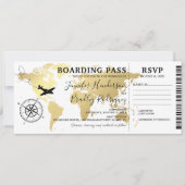 Carte d'embarquement Destination Mariage Carte du  (Devant)