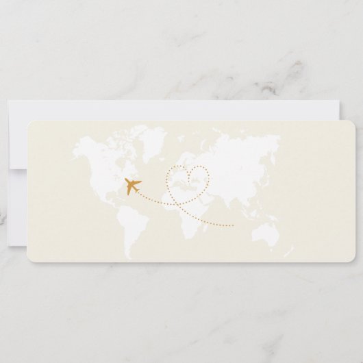 Carte d'embarquement Destination mariage Code QR R (Dos)