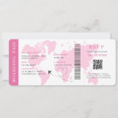 Carte d'embarquement Destination mariage Code QR R (Devant)