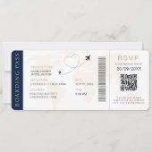 Carte d'embarquement Destination Mariage Code QR R (Devant)