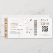 Carte d'embarquement Destination Mariage Code QR R (Devant)