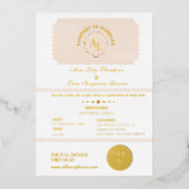 Carte d'embarquement Destination Mariage cosmique (Recto)