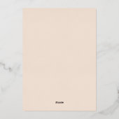 Carte d'embarquement Destination Mariage cosmique (Verso)