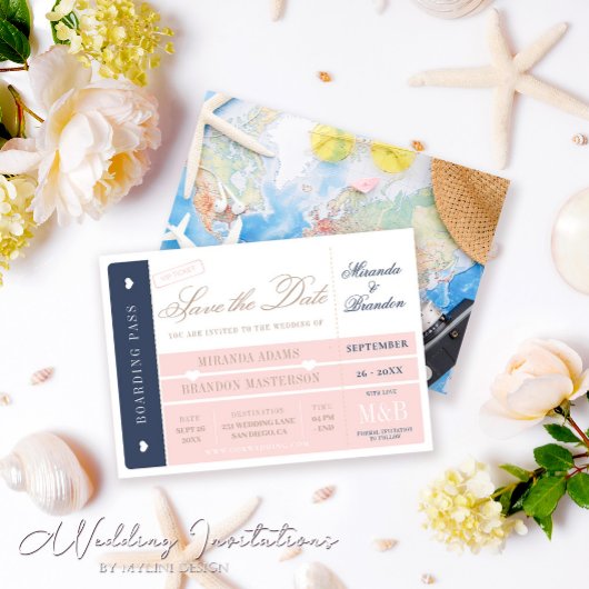 Carte d'embarquement Destination Mariage Enregistr