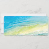 Carte d'embarquement Destination Plage Mariage (Dos)