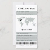 Carte d'embarquement électronique Destination Wedd (Devant)