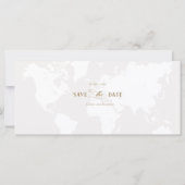 Carte d'embarquement Enregistrer la date Invitatio (Dos)