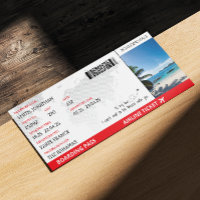 Carte d'embarquement faux billet d'avion cadeau de