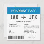 Carte d'embarquement Fête d'adieu (Devant)