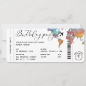 Carte d'embarquement Fête d'anniversaire sur le th (Devant)
