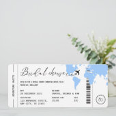 Carte d'embarquement Fête des mariées de voyage Bé (Debout devant)