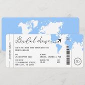 Carte d'embarquement Fête des mariées de voyage Bé (Devant / Derrière)