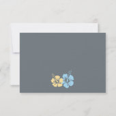 Carte d'embarquement Fleur Hibiscus RSVP (Dos)