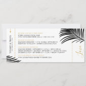 Carte d'embarquement Gold Black Palm (Dos)