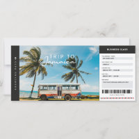 Carte d'embarquement Jamaica Travel Vacances Ticke