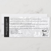 Carte d'embarquement Mariage Black Paris (Dos)