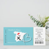 Carte d'embarquement Mariage Destination Espagne (Debout devant)