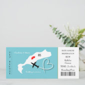 Carte d'embarquement Mariage Destination Kos (Debout devant)