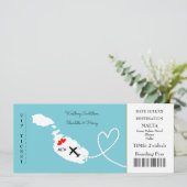 Carte d'embarquement Mariage Destination Malte (Debout devant)