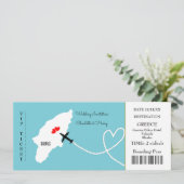 Carte d'embarquement Mariage Destination Rhodes (Debout devant)