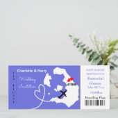 Carte d'embarquement Mariage Destination Santorini (Debout devant)
