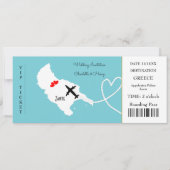 Carte d'embarquement Mariage Destination Zante (Devant)