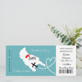 Carte d'embarquement Mariage Destination Zante (Debout devant)