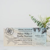 Carte d'embarquement Mariage sur la plage du Parad (Debout devant)