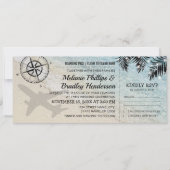 Carte d'embarquement Mariage sur la plage du Parad (Devant)