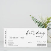 Carte d'embarquement moderne - Billet d'avion fact (Debout devant)