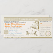 carte d'embarquement moderne billets invitations m (Devant / Derrière)